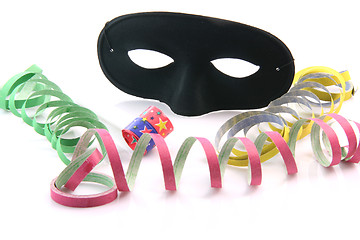 Image showing streamers and mask