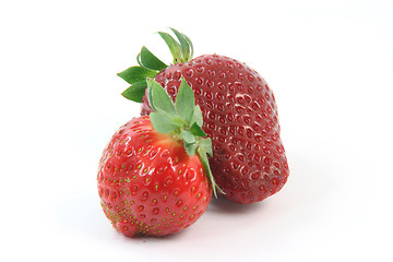 Image showing two strawberries