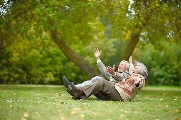 Image showing caucasian elderly couple