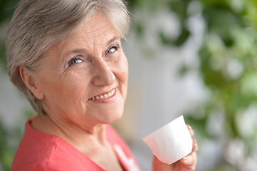 Image showing happy retired woman 