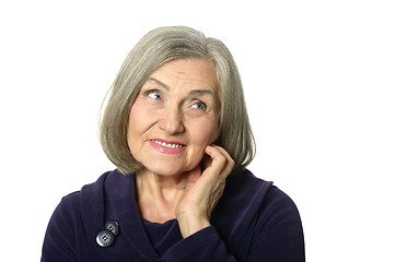 Image showing smiling elderly woman