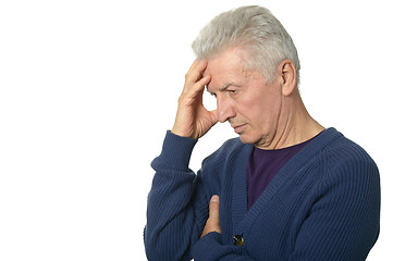 Image showing Worried mature man