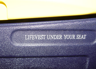 Image showing lifevest under your seat