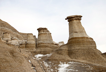 Image showing Badlands Alberta  hoo doo