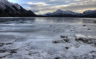 Image showing Abraham Lake Winter