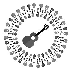 Image showing Acoustic Guitar Silhouette
