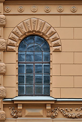 Image showing A window with arch and lattice.