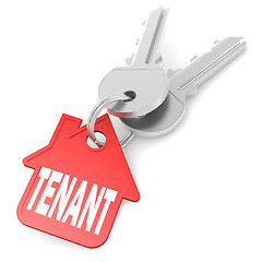 Image showing Keychain with tenant word image