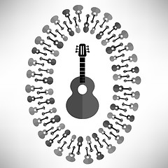 Image showing Acoustic Guitar Silhouette 