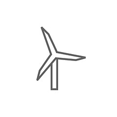 Image showing Windmill line icon.