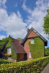 Image showing old stone country house