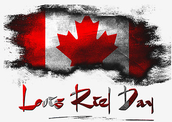 Image showing Flag of Canada for Louis Riel Day 