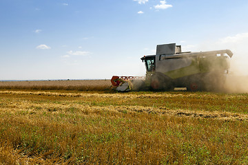 Image showing Harvester in the field  