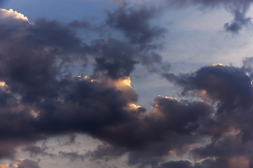 Image showing the sky during sunset  