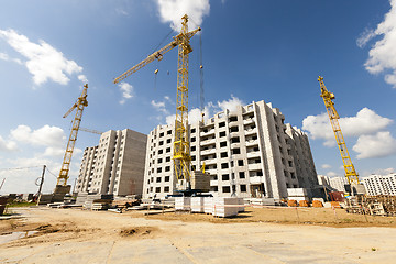 Image showing  construction  high-rise buildings