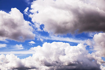 Image showing white cloud ,  autumn  