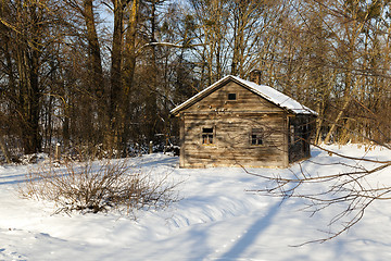 Image showing wooden house ,  winter