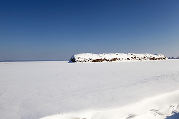 Image showing winter season, the snow  