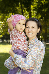 Image showing Honey woman with daughter