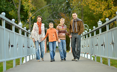 Image showing Happy family of four 