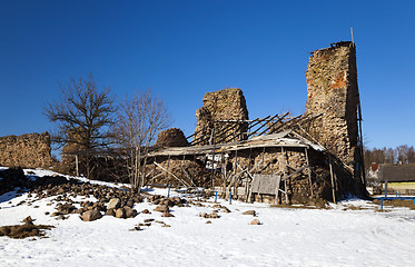 Image showing   ruins of an ancient fortress 