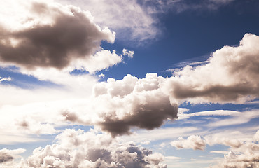 Image showing cumulus cloud , autumn