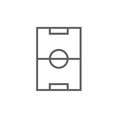 Image showing Stadium layout line icon.