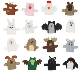 Image showing Isolated finger puppets