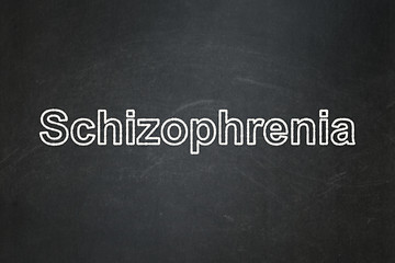 Image showing Healthcare concept: Schizophrenia on chalkboard background