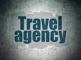 Image showing Travel concept: Travel Agency on Digital Paper background