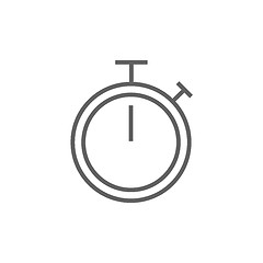 Image showing Stopwatch line icon.