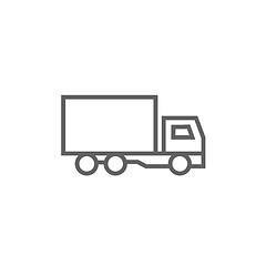 Image showing Delivery truck line icon.