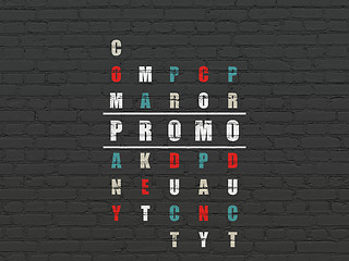 Image showing Marketing concept: Promo in Crossword Puzzle