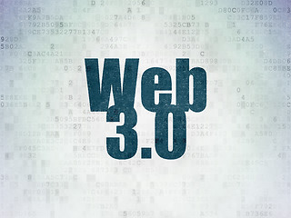 Image showing Web development concept: Web 3.0 on Digital Paper background