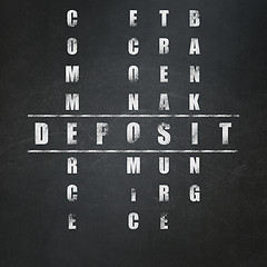 Image showing Money concept: Deposit in Crossword Puzzle