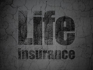 Image showing Insurance concept: Life Insurance on grunge wall background