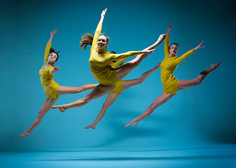 Image showing The modern ballet dancers 