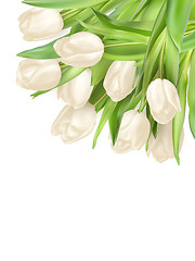 Image showing Tulips decorative background. EPS 10