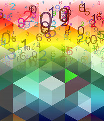 Image showing abstract numbers background