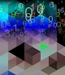 Image showing abstract numbers background