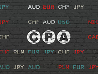 Image showing Finance concept: CPA on wall background