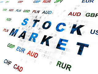 Image showing Finance concept: Stock Market on Digital background