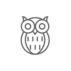 Image showing Owl line icon.