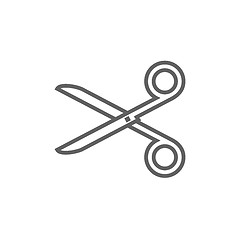 Image showing Scissors line icon.