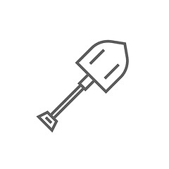 Image showing Shovel line icon.