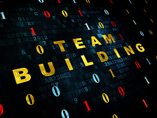 Image showing Finance concept: Team Building on Digital background