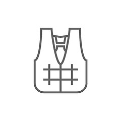 Image showing Life vest line icon.