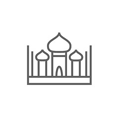 Image showing Mosque line icon.