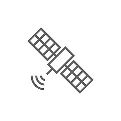 Image showing Satellite line icon.