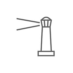 Image showing Lighthouse line icon.